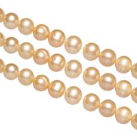 Round Cultured Freshwater Pearl Beads, natural, pink, 10-11mm,13*8cm Approx 0.8mm Inch 
