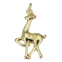 Brass Jewelry Pendants, Deer, gold color plated Approx 2.5mm 