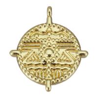 Brass Jewelry Pendants, gold color plated Approx 1mm 