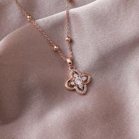 Rhinestone Zinc Alloy Necklace, fashion jewelry & for woman & with rhinestone, 39+5.5cmuff0c1.5cm 