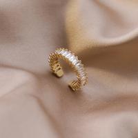 銅 カフ指輪, ファッションジュエリー & 女性用 & キュービックジルコニアのある, 17mm, 売り手 パソコン