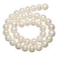 Round Cultured Freshwater Pearl Beads, natural, white, 11-12mm,15*10.6cm Approx 0.8mm Approx 15 Inch 