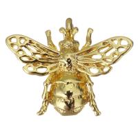 Brass Jewelry Pendants, Bee, gold color plated, hollow Approx 2mm 