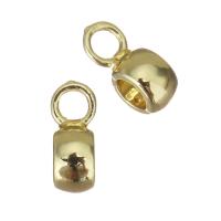 Perlas de la libertad bajo fianza de latón, metal, Esférico, chapado en color dorado, 3x6.5x4mm, agujero:aproximado 1.5mm,2.5mm, Vendido por UD