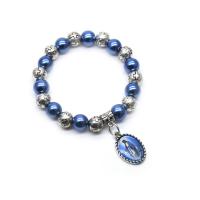 Zinc bracelets en strass en alliage , alliage de zinc, avec plastique, bijoux de mode & unisexe, 10mm, Vendu par PC