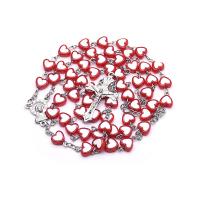 Rosary Necklace, Plastic, fashion jewelry & Unisex, 16cm,40cm,56cm,2.2*3.8cm,8MM 