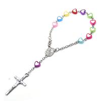 Plastic Pray Beads Bracelet, fashion jewelry & Unisex, 7cm,10cm,18.5cm,2.1*4cm,8MM 
