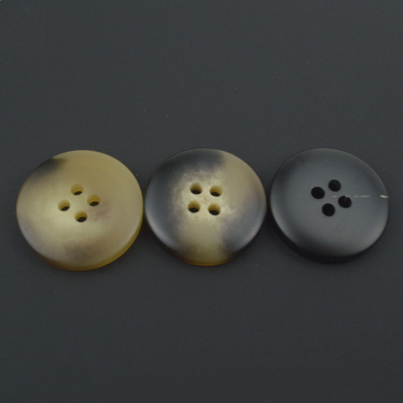 4 Hole Resin Button, plated, different size for choice, more colors for choice, Sold By PC