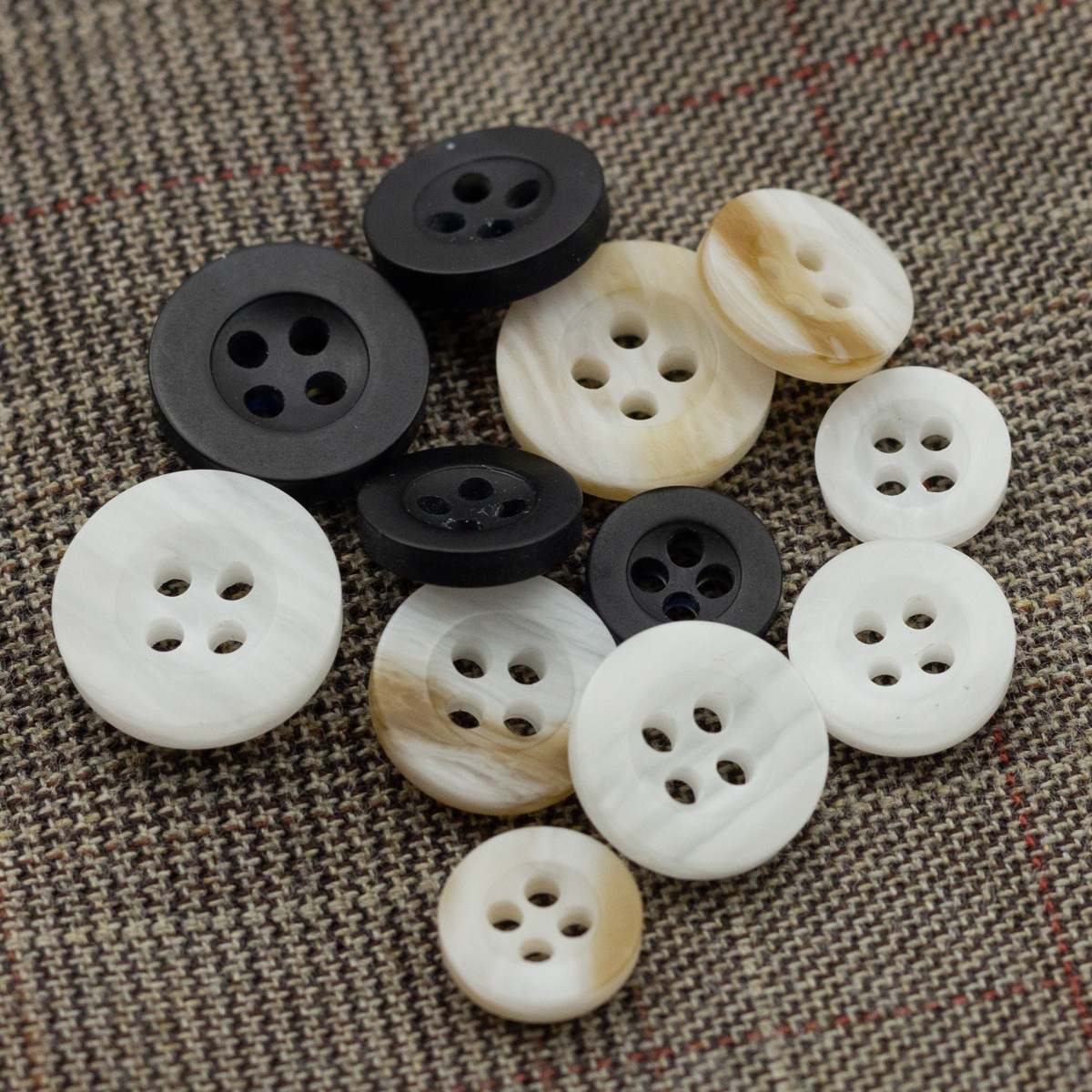 4 Hole Resin Button, Round, different size for choice & different styles for choice, more colors for choice, Sold By PC
