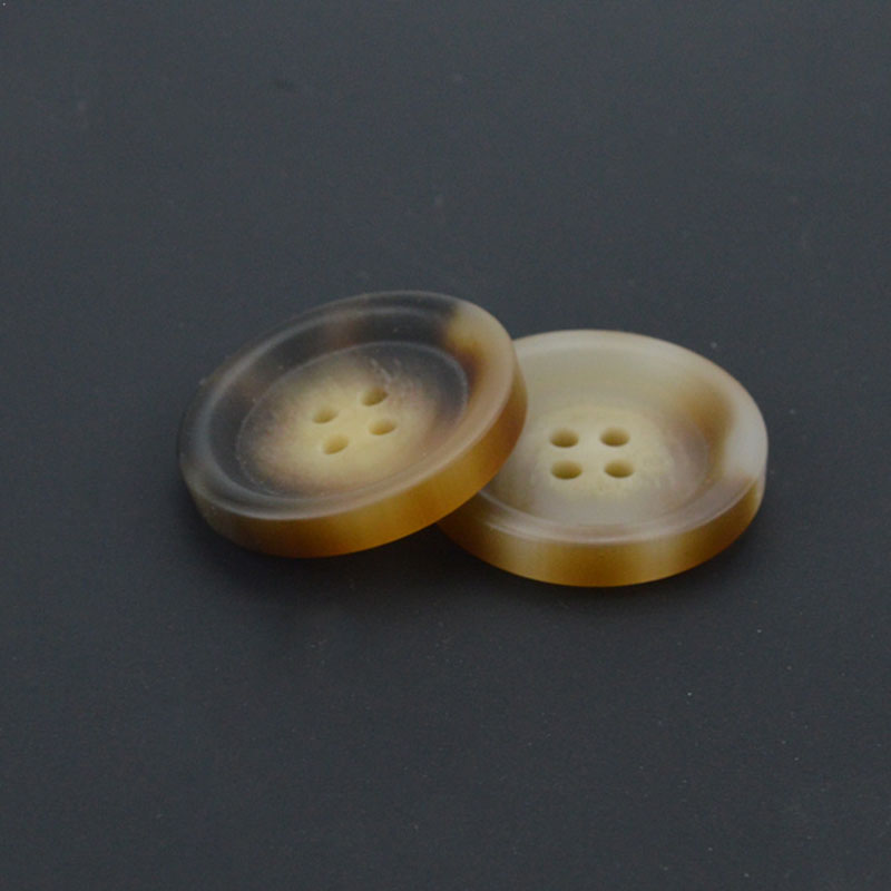 4 Hole Resin Button, Round, plated, different size for choice, more colors for choice, Sold By PC