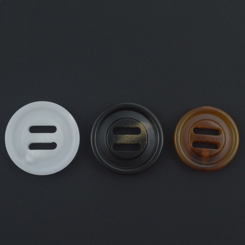 2 Hole Resin Button, Round, plated, different size for choice, more colors for choice, Sold By PC