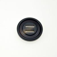 2 Hole Resin Button, Round, plated 
