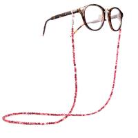 Pierre naturelle Chaîne de lunettes, durable & anti-dérapage & pour femme, plus de couleurs à choisir .34 pouce, Vendu par PC