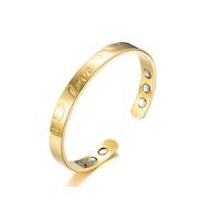 Brass Cuff Bangle, Adjustable & fashion jewelry, golden 