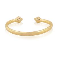 Brass Cuff Bangle, Adjustable & fashion jewelry, golden 