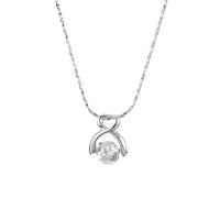 Collier de perles, Alliage de cuivre, avec 1.96 inch chaînes de rallonge, Placage, pavé de micro zircon & pour femme Environ 16.14 pouce, Vendu par brin