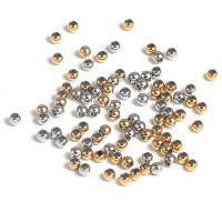 Stainless Steel Beads, Round, plated & DIY 4mm 