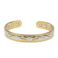 Brass Cuff Bangle, fashion jewelry, golden 