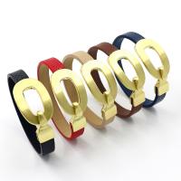 PU Leather Cord Bracelets, Zinc Alloy, with PU Leather, plated, Unisex Approx 7.67 Inch 