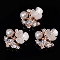 Zinc Alloy Hair Accessories DIY Findings, plated, for woman & with rhinestone 
