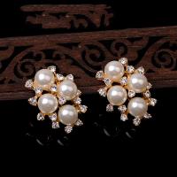 Zinc Alloy Hair Accessories DIY Findings, plated, for woman & with rhinestone 