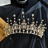 Bridal Tiaras, Zinc Alloy, Crown, fashion jewelry & for woman & with rhinestone 