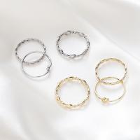 Brass Ring Set, finger ring, three pieces & fashion jewelry & for woman 17mm 