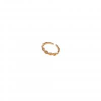 Горный хрусталь сплава цинка палец кольцо, цинковый сплав, ювелирные изделия моды & со стразами, Золотой, продается PC