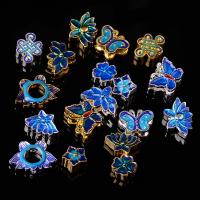 Cloisonne Beads, Zinc Alloy, plated, DIY & for woman 