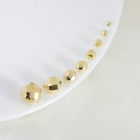 perla de cobre, metal, chapado en color dorado, Sostenible & Bricolaje & diverso tamaño para la opción, 50T/Bolsa, Vendido por Bolsa