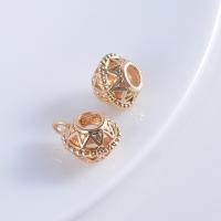 Perles de pendentif en cuivre, laiton, Placage de couleur d'or, durable & DIY Environ 4.5mm Vendu par sac
