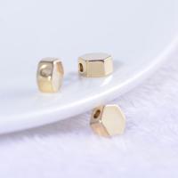 Brass Spacer Beads, gold color plated, durable & DIY Approx 1.2mm 