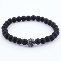 Gemstone Bracelets, Natural Stone, Round, polished, fashion jewelry & Unisex 185mm 