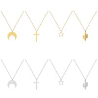 Titanium Steel Jewelry Necklace, plated, fashion jewelry & Unisex 470mm 