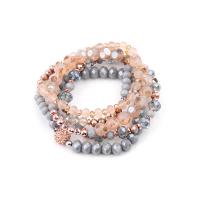 Quartz Bracelet Set, Round, polished, 4 pieces & fashion jewelry & Unisex, mixed colors, 180mm 