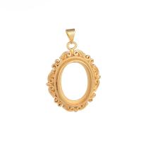 Brass Pendant Cabochon Setting, gold color plated, DIY Approx 15.74 