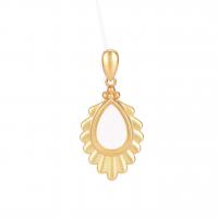 Brass Pendant Cabochon Setting, gold color plated, DIY & hollow Approx 15.74 Inch 