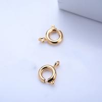 Brass Spring Ring Clasp, gold color plated, DIY 