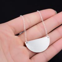 Stainless Steel Jewelry Necklace, Dome, plated, fashion jewelry & for woman .7 Inch 
