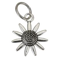 Bijoux pendentifs en Zinc alliage , alliage de zinc, Tournesol, Placage, creux Environ 7.5mm, Vendu par PC