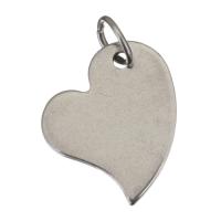pendentifs de cœur en inox , acier inoxydable, coeur, Placage Environ 3.5mm, Vendu par PC