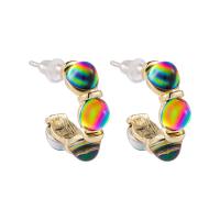 Zinc Alloy Stud Earring, fashion jewelry & for woman 