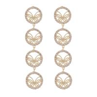 Zinc Alloy Rhinestone Drop Earring, fashion jewelry & for woman & with rhinestone 