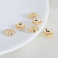 Brass Bead Cap, gold color plated, DIY 