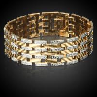 Brass Bracelets, fashion jewelry, gold, 22mm-21cm 