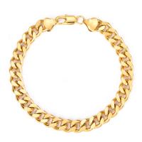 Brass Bracelets, fashion jewelry golden, 210mm 