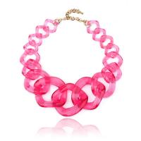 Акриловые ожерелье, Акрил, ювелирные изделия моды & Женский, Много цветов для выбора, 545-630mm, продается Strand