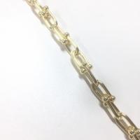 Brass Curb Chain, gold color plated, cellphone WIFI control 