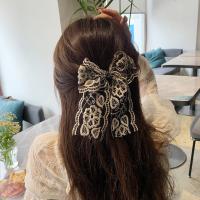 Barrettes de cheveux, alliage de zinc, avec lacet, Noeud papillon, bijoux de mode & pour femme, 125mm, Vendu par PC