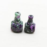 3 Holes Guru Beads, Unakite, polished, DIY green 